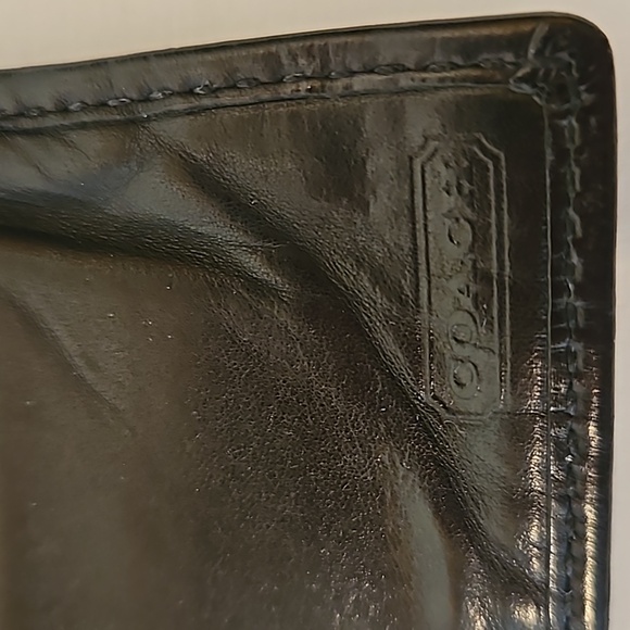 Coach Wallet Leather Bi Fold Classic Traditional Black - Picture 2 of 11